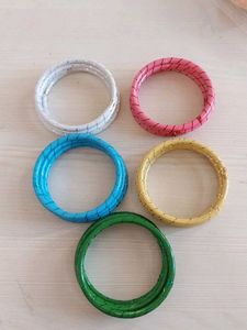 Coloured Glass Bangles