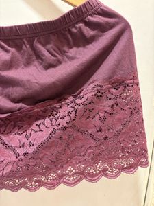 Beautiful Lace Trim Mini Skirt