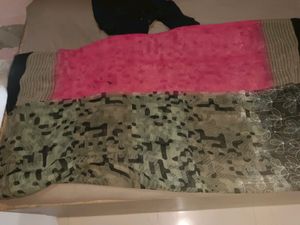 Beutiful Patch Work Saree With Blouse