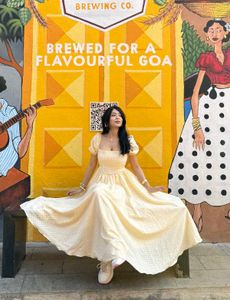 Gingham Yellow Maxi Dress