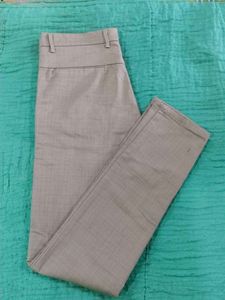 Gray Slim Fit Dress Pants