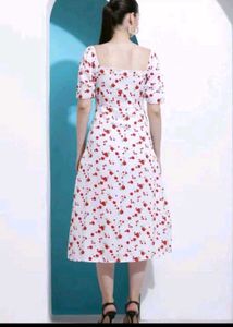Floral Print Midi Dress