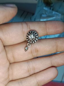 Sliver Oxidise Nose pin