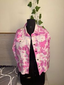 Tie-Dye Denim Jacket