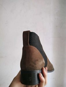 H&M Ladies Boots-Low Heel-Khaki Brown 🟤