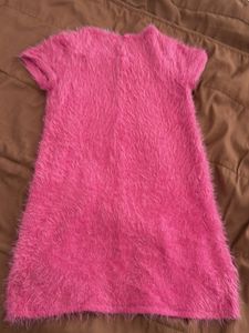 Pink Fuzzy Warm Super Soft Dress