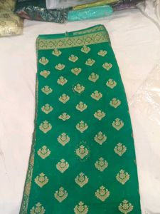 Elegant Green Saree