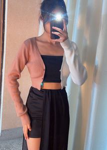 Colorocked Cardigan