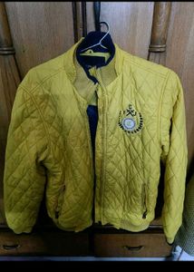 Yellow Quilted Jacket