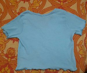 Blue Crop Cardigan