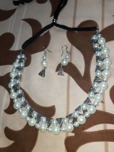 Oxidized Jewelry With Earings
