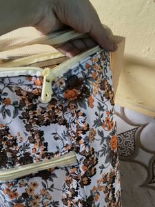 Floral Print Tote Bag