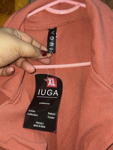 IUGA Pink Casual New Coat/shrug/cover