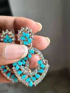 Beautiful Pale Blue Colour Earrings