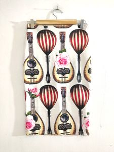 White Printed Skirt  ( Women)