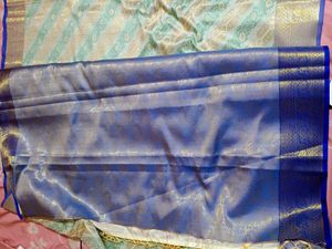 New Elegant Striped Saree With Running Blouse