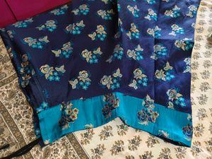 Blue Floral Lehenga Choli Set