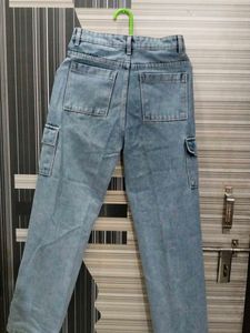 Light Wash Cargo Jeans