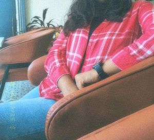 oversized shirt.
