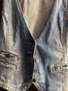 Classy Denim Corset Top With Back Belt Stretchable