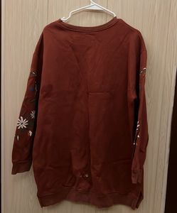 Embroidered Sleeve Top