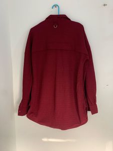 Maroon Textured Co-Ord Set | Elegant &amp; Comfortable