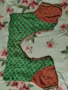 🔥 Sale 🔥 Green Printed Saree