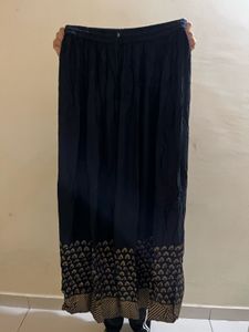 Elegant Black Ethnic Skirt
