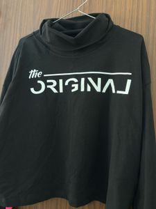 Black Graphic Print full sleeves top