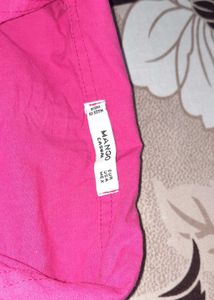 Hot Pink Oversized Button-Up Shirt