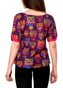 Owl Print Top