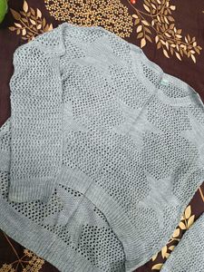 Blue Knit Sweater