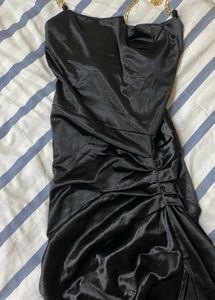 Elegant Black slit dress