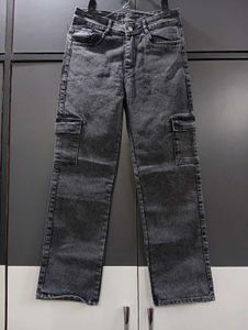 322. Grey Cargo Jeans for women