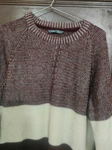Color Block Pullover Sweater