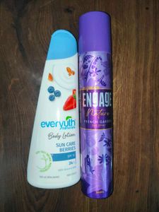 Everyuth Body Lotion & Engage Deo Spray