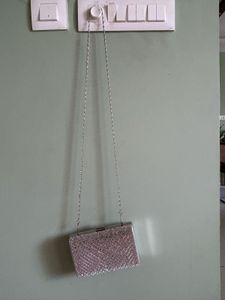 lino Perros Sparkling Silver Evening Clutch