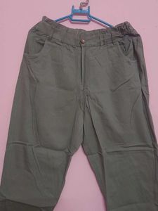 Olive Green Casual Pants