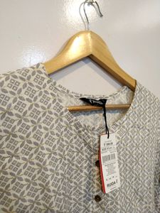 Cream Rayon Kurta(Women)
