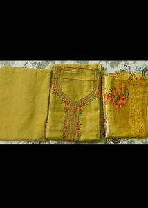 Beautiful Yellow 3 Piece Suit Material 🌼🥀