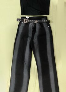 Y2k Stripped Baggy Jeans