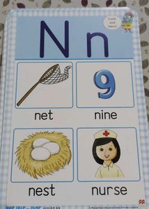 Kids A to Z With Pictures N Basic Words Cards