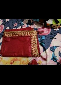 New Embroidered Saree With Designe Blouse Piece