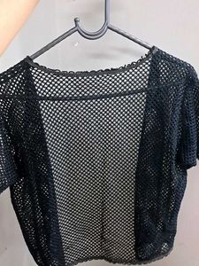 Crochet Black Cover-Up