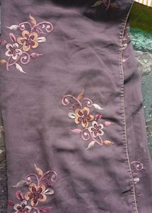 Embroidered Floral Design Saree