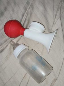 Manual Breast Pump & Bottle