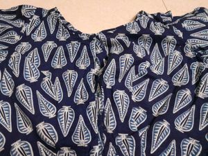 Blue kalkari Boat Neck Blouse