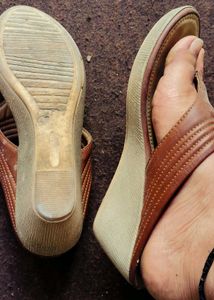 Brown Wedge Sandals