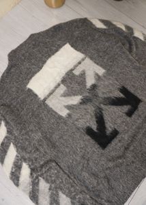 Off-White Grey Knit Sweater