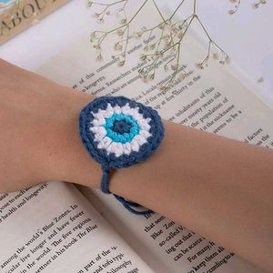 Evil Eye Crochet Rakhi Combo Of Two